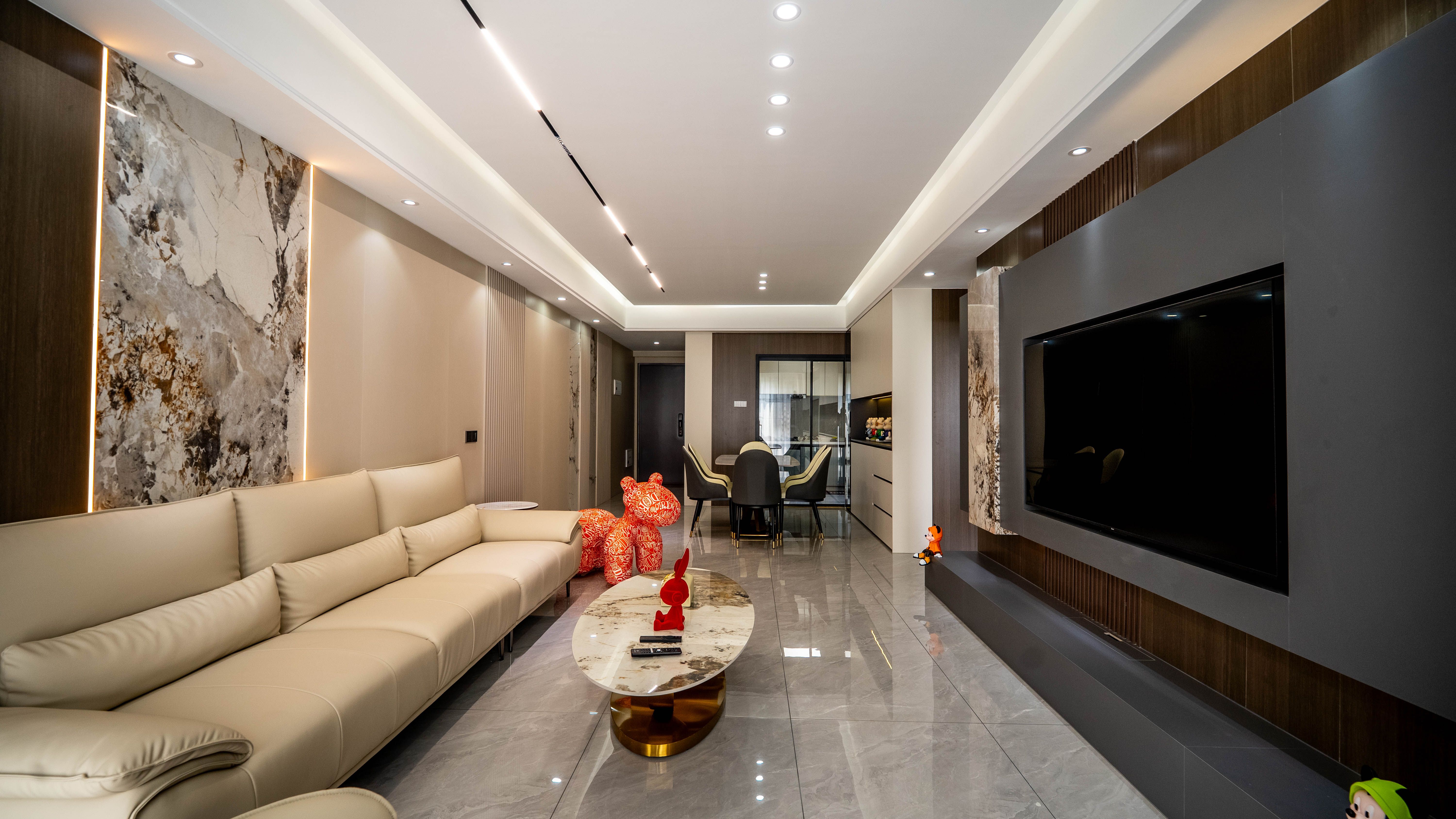 轩怡家装佛山装修案例 |108㎡现代简约装出高等松弛感，全屋定制收纳翻倍！