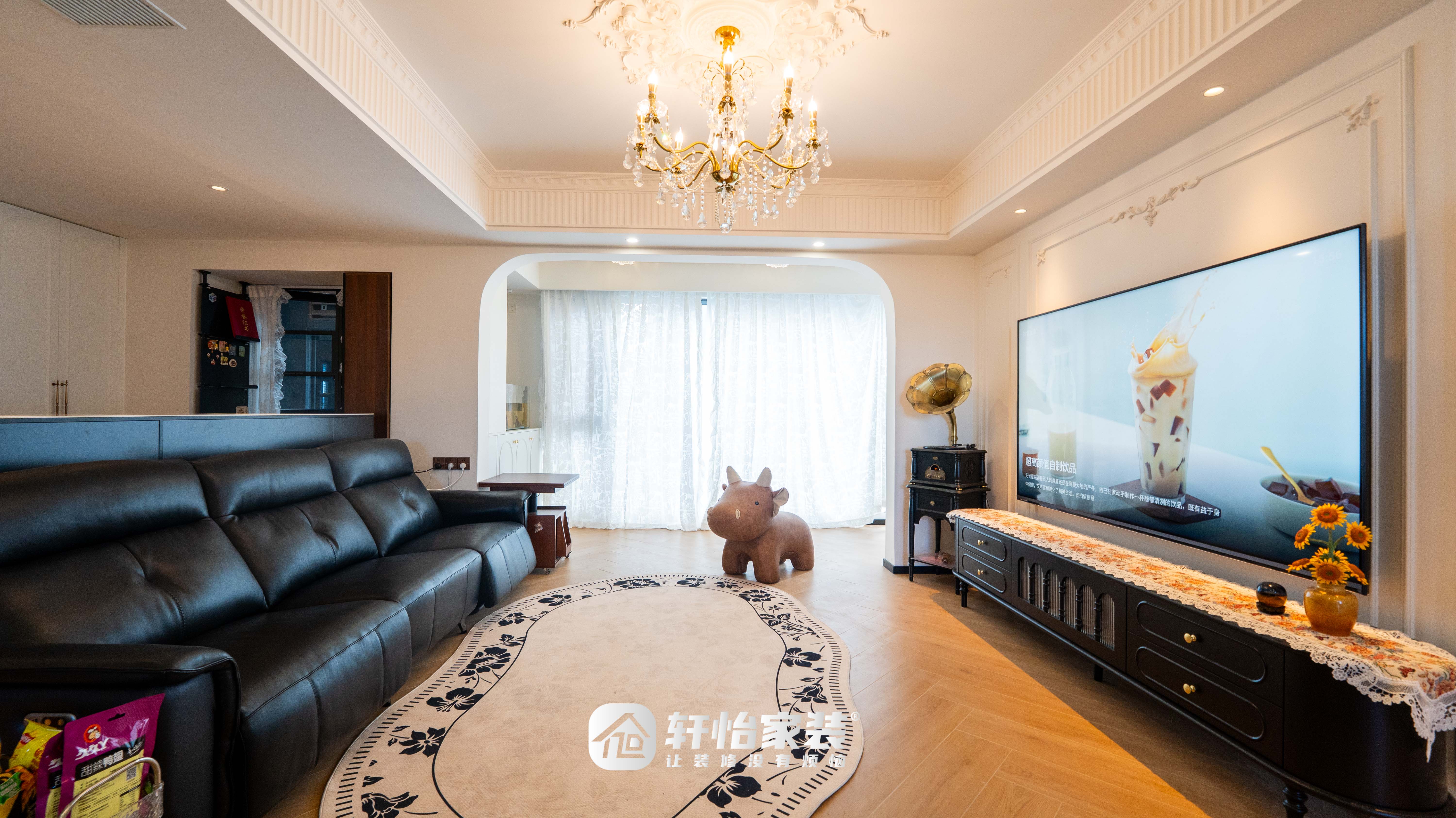 轩怡家装法式改造案例：110㎡精装房蜕变记，预算不高却美出高等感！